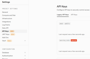 supabase api key