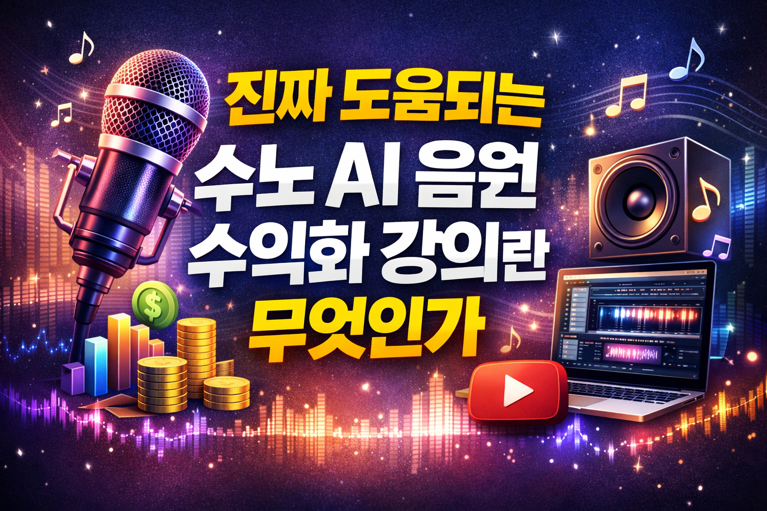 진짜 도움되는 수노(suno) AI 음원 수익화 강의란 무엇인가
