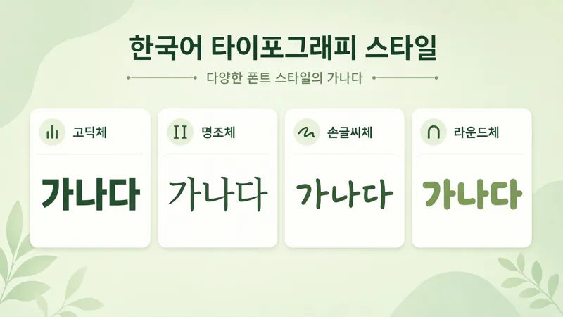 한글 폰트